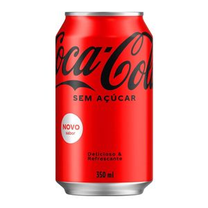 REFRIGERANTE COCA COLA ZERO 350ML LATA