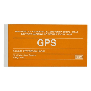 Carnê GPS Guia Da Previdência12x2 Vias Tilibra