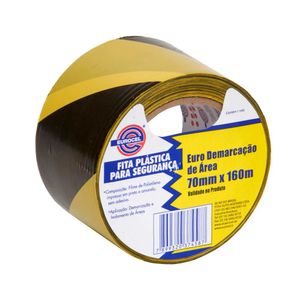 Fita Demarcação 70X160 Amarelo / Preto - Eurocel