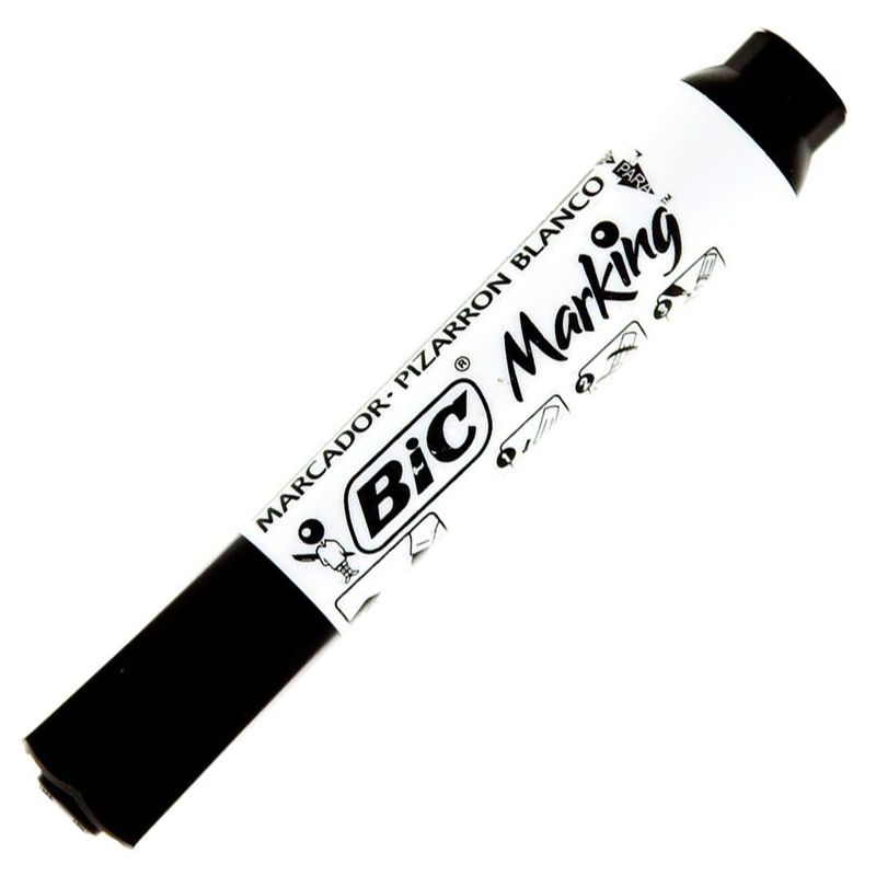 Marcador-Para-Quadro-Branco-Marking-Preto-Bic-1X1UN