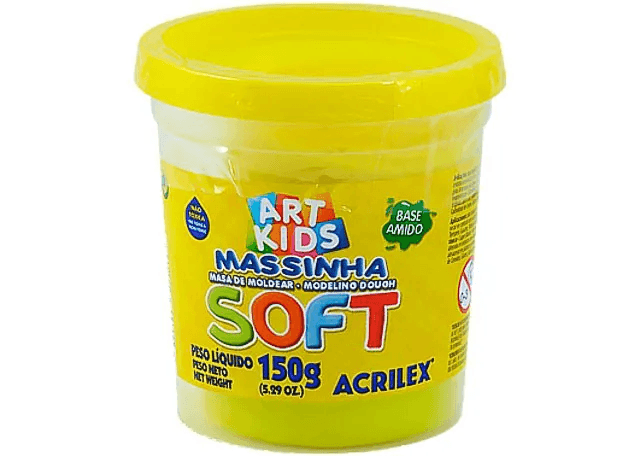 Massa-De-Modelar-Pote-150g-Amarelo-Limao-Acrilex-1X1UN