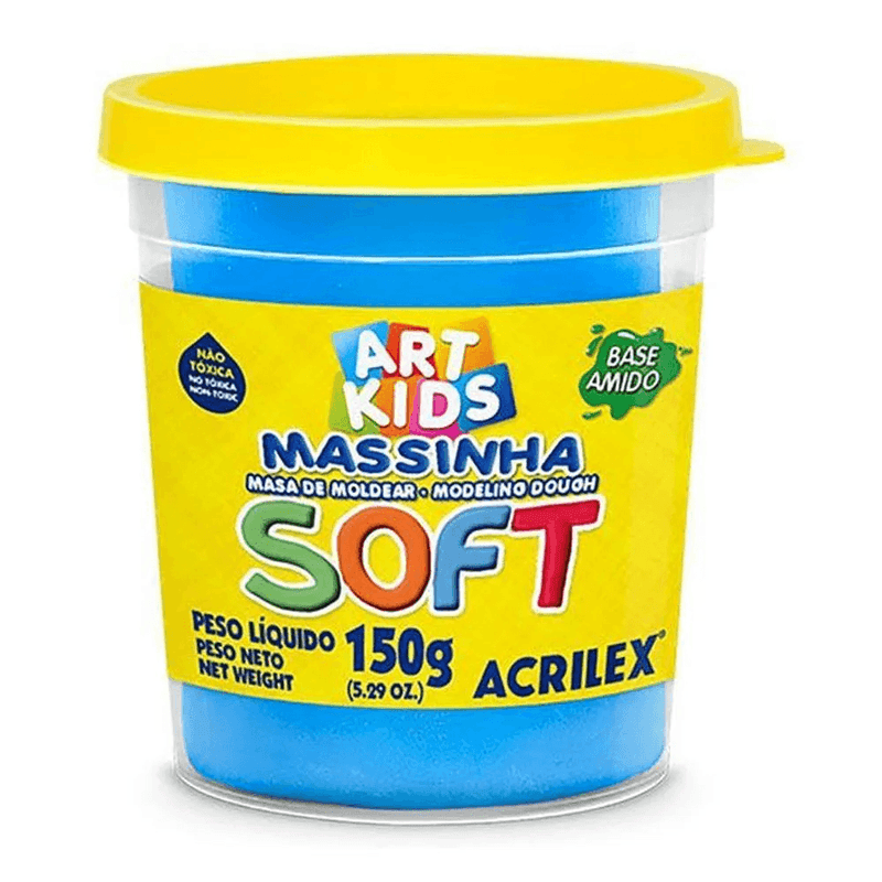 Massa-De-Modelar-Pote-150g-Azul-Acrilex-1X1UN