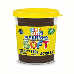 Massa Modelar Pote 150 g  Chocolate - Acrilex