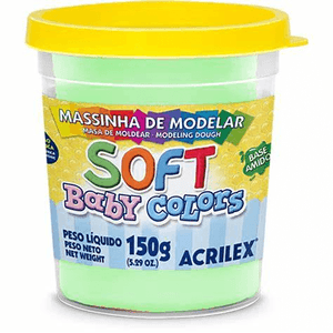 Massa Modelar Soft Verde Bebê - Acrilex