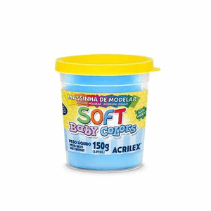 Massa Modelar Soft Azul Bebe 150 g  - Acrilex