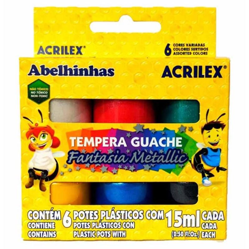 Tinta-Guache-Fantasia-Metallic-15ml-Cada-Acrilex-1X1UN