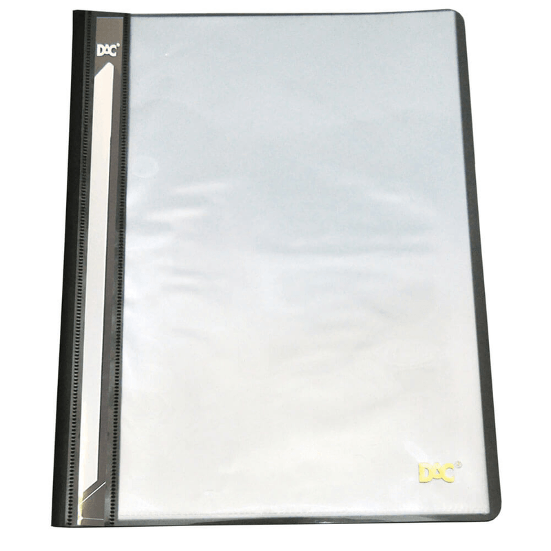 Pasta-Catalogo-A4-Com-10-Envelopes-Transparente-Preta-Dac-1X1UN