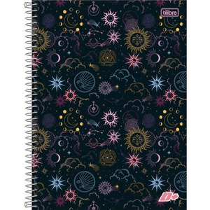 Caderno Capa Dura Espiral Universitário D+ Feminino 12 Matérias 240 Folhas  - Tilibra