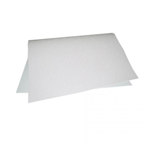 Eva Glitter Folha 40X48 cm   Branco - Ibel