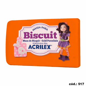 Massa Para Biscuit RF517 Laranja 90g Acrilex