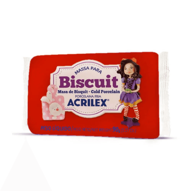 Massa-Para-Biscuit-RF555-Vermelho-90g-Acrilex-1X1UN