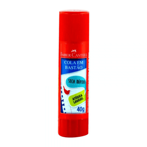 Cola Bastao 40 g  Vermelho - Faber Castell