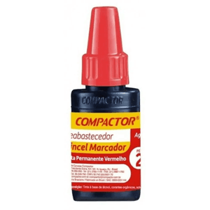 Reabastecedor Para Pincel Atômico 20ml Vermelho Compactor