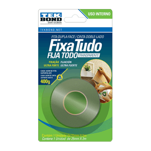 Fita Acrilica Dupla Face Interna 12X2 M - Tekbond