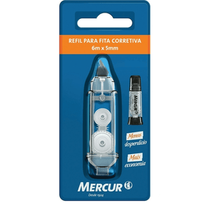 Refil para Fita Corretiva 6 M x 5mm - Mercur