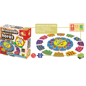 Brinquedo Educativo Descobrindo às Horas R242 - Iob