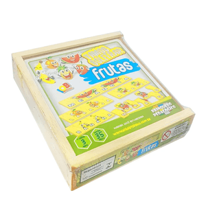 Brinquedo Educativo Vamos Soletrar Frutas R137 - Iob