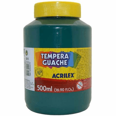 Tinta-Guache-Verde-Bandeira-500ml-Acrilex-1X1UN