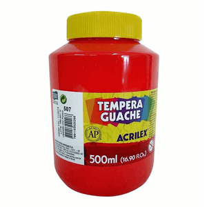 Tinta Guache Vermelho 500  ml - Acrilex