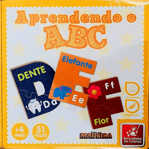 Brinquedo  Educativo Quebra cabeça -  Apredendo O Abc 195 - Bc