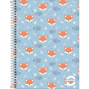 Caderno Capa Dura Espiral Universitário Pepper Feminino 10 Matérias 160 Folhas  - Tilibra