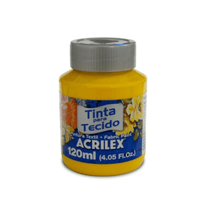 Tinta Para Tecido Fosca 120ml Amarelo Ouro Acrilex