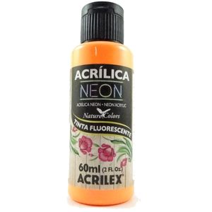 Tinta Acrílica Neon 60ml Laranja Acrilex