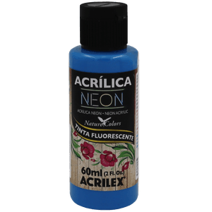 Tinta Acrílica Neon 60ml Azul Acrilex