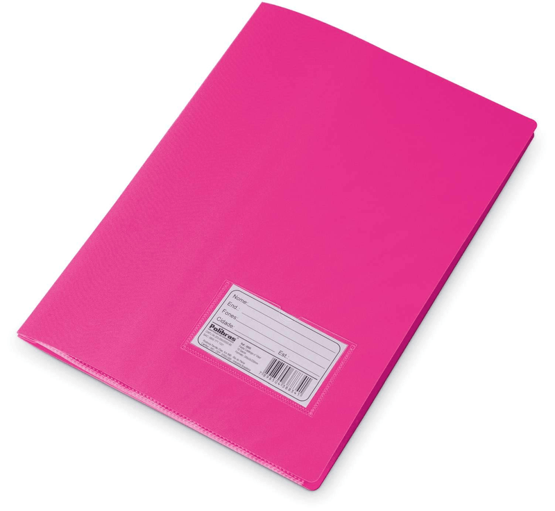 Pasta-Catalogo-Oficio-PP-10-Envelopes-Rosa-Polibras-1X1UN