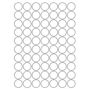 Etiqueta Redonda 6021Tr 420 Etiquetas - Colacril