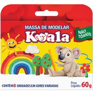 Massa Modelar 06 Cores - Koala