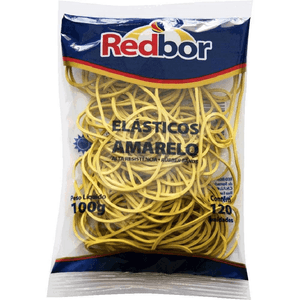 ELASTICO REDBOR AMARELA 100GR C/120