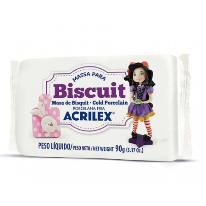 Massa-Para-Biscuit-RF519-Branca-90g-Acrilex-1X1UN