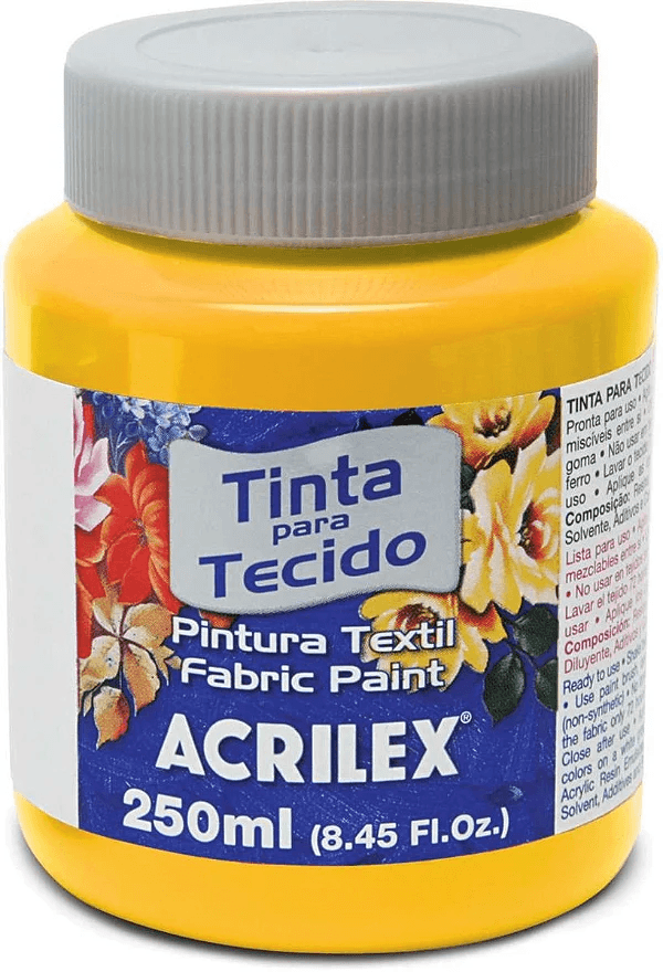 Tinta-Para-Tecido-Fosca-Amarelo-Ouro-250ml-Acrilex-1X1UN