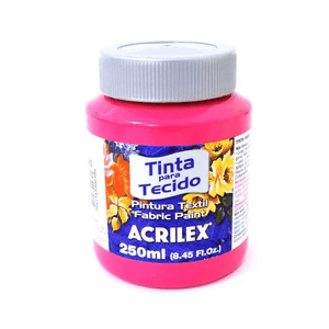 Tinta Tecido Fosca Rosa Escuro  250  ml - Acrilex