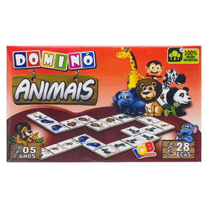 Brinquedo Educativo Domino Animais R65 - Iob