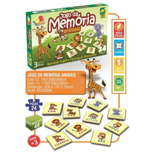 Jogo Da Memória Animais jogo Educativo - Iob