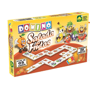 Brinquedo Educativo Domino Salada de  Frutas R04 - Iob