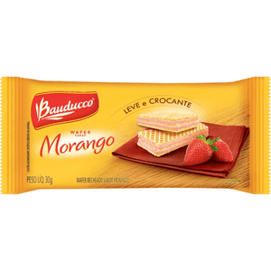 BISCOITO WAFER MORANGO 30G BAUDUCCO