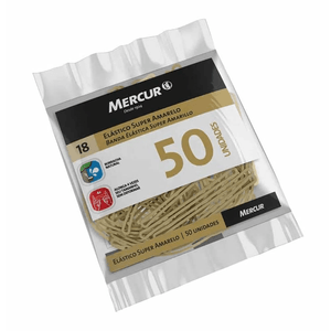 Elastico Super Amarela 50 Unidades - Mercur