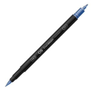 Marcador Artístico Duo Brush Aquarelável Azul Cobalto - Cis