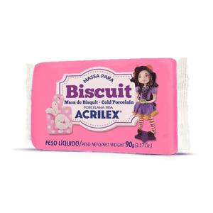 Massa Para Biscuit RF542 Rosa Escuro 90g Acrilex