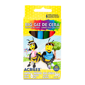 Big Giz de Cera 06 Cores - Acrilex