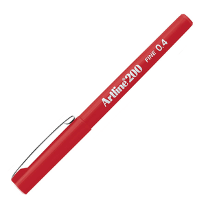 Caneta Artline Ek200 0.4 mm Vermelho - Tilibra