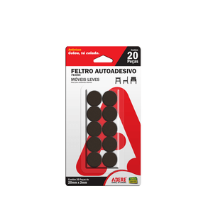 FELTRO ADESIVO 20MM FE300C ADERE