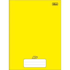 Caderno Brochura Capa Dura D+ 48 Folhas Amarelo  - Tilibra