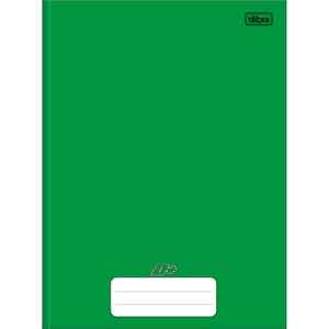 Caderno Brochura Capa Dura D+ 48 Folhas Verde  - Tilibra