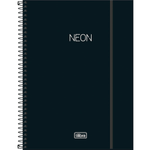 Caderno-Espiral-1-Materia-Preto-Neon-80-Folhas-Tilibra-1X1UN