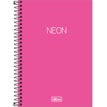 Caderno-Capa-Dura-Espiral-1-4-Sem-Pauta-Neon-Rosa-80-Folhas-Tilibra-1X1UN