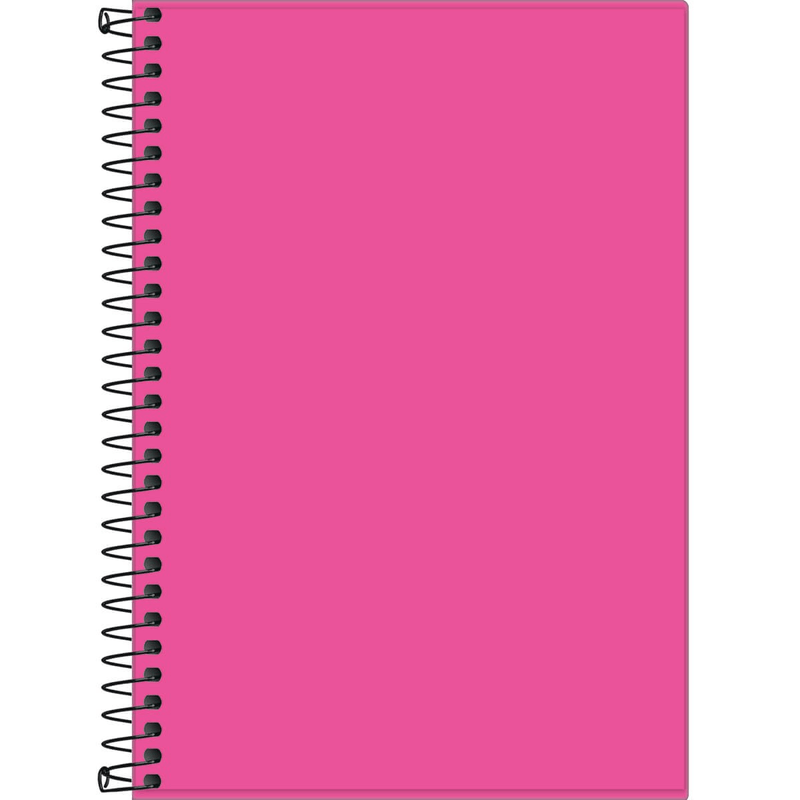 Caderno-Capa-Dura-Espiral-1-4-Sem-Pauta-Neon-Rosa-80-Folhas-Tilibra-1X1UN